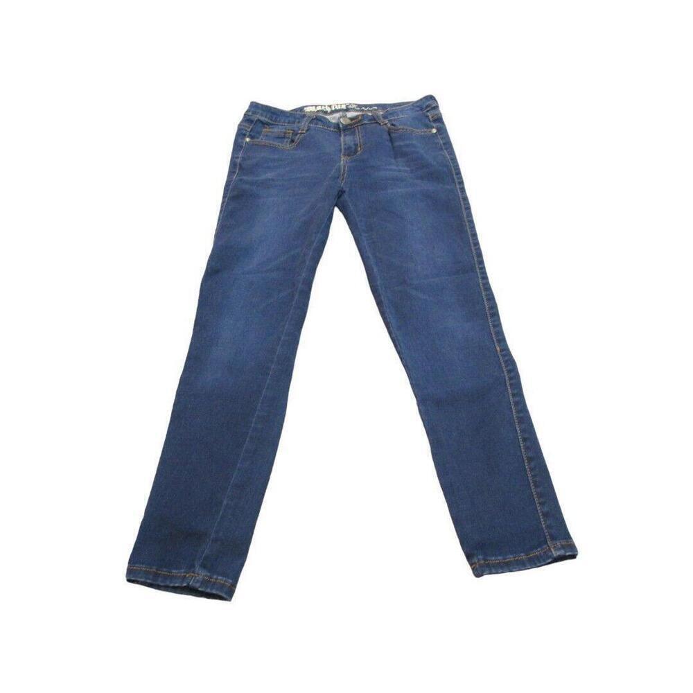 Machine Pour Neuf Mode Womens Cropped  Straight Leg Blue Jeans W27 L23​​​​